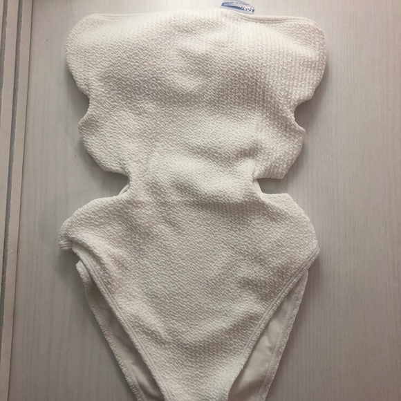 Forever 21 Swim Forever 2 Strapless Ring One Piece White Poshmark
